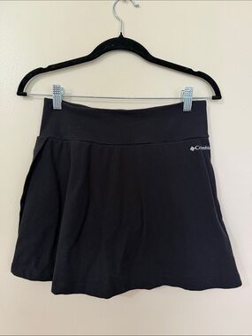 Columbia Black Circle Skirt with Subtle Logo